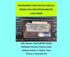 ✅NISSAN RADIO CODE CONNECT