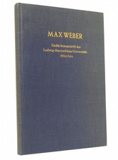 Max Weber : Gedächtnisschrift