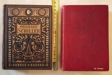 2 antike Bücher "Schiller I" und "Schillers Leben und Werke von Emil Palleske"