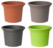 4 Farben 12 Größen Blumentopf Topf Garten Blumentöpfe Blumenkasten Kübel Töpfe