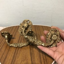 2er Set großeGriffe Messing Gold Metall Möbelgriffe Beschläge vintage antik alt