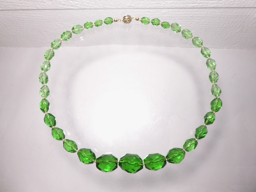 50er collier kette - collier, grün