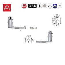 Ruß-Partikelfilter Dieselpartikelfilter DPF für MAZDA 3, 6, VX-5 - 2.2 D