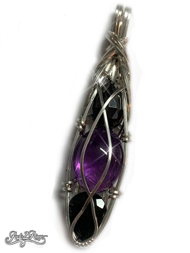 Schwarzer turmalin amethyst - schwarzer,