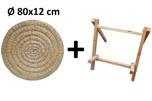 Runde strohzielscheibe x - runde, Ø