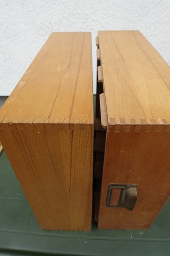 Karteikasten aus holz din - karteikasten,