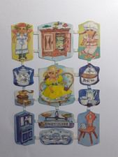Glanzbilder, Oblaten, Scraps Bogen DDR in der Puppen Stube