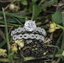 Weißer Moissanit 3,15 kt