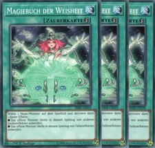 yugioh 3x Magiebuch der Weisheit SR08-DE029 COMMON 1AUFLAGE DEUTSCH