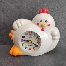 Retro Wecker Kidz Uhr Huhn Hahn Kikeriki 80er 90er „Guten Morgen“ Vintage 