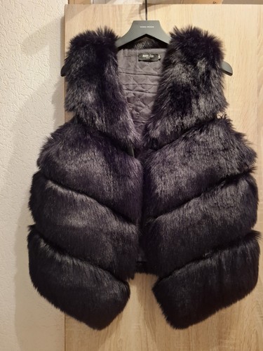 Pelz weste schwarz - pelz, damen