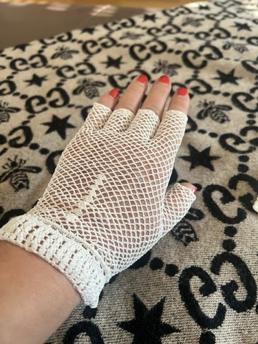 Netzhandschuhe weiß - netzhandschuhe, in