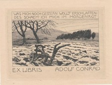 Exlibris Bookplate Radierung