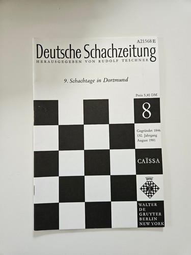 Deutsche schachzeitung 1981 - deutsche,