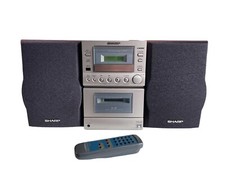 Sharp XL-521 Mini HiFi Kassettenradio mit Fernbedienung (CD-Player funktioniert nicht)