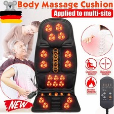Rückenmassagegerät Massagesitzauflage, Shiatsu Massageauflage, mit Wärmefunktion