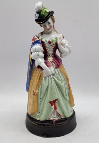 Antike porzellanfigur dame - antike,