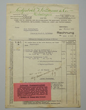 A292/ Rechnung, Lackfabrik