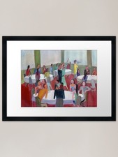 Social meeting 9 gerahmte