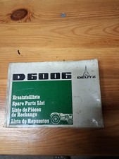 Ersatzteilliste Deutz D6006
