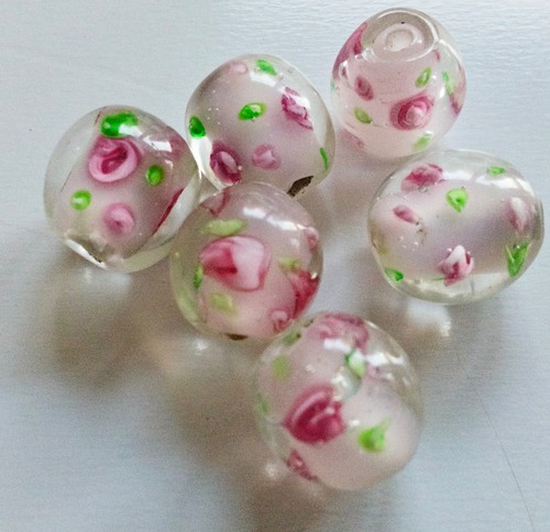 Zarte lampwork perlen - 6,
