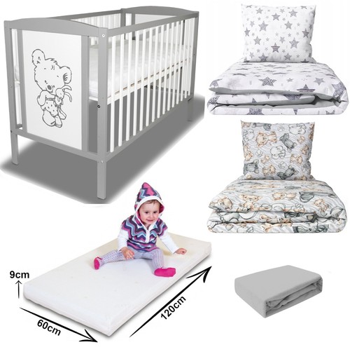 Babybett gitterbett grau - babybett,