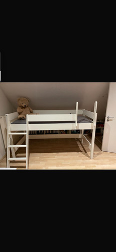 Hochbett weiss 90x200 paidi - hochbett,