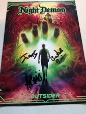 NIGHT DEMON - HEAVY METAL BAND - ORIG. AUTOGRAMM auf  13 x 18 cm  - SIGNED