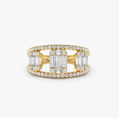 Damen diamant ring 585 - ring, gold