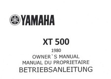 Yamaha XT 500 (>1980) - Betriebsanleitung