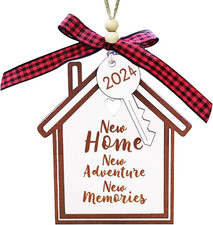 Holz Weihnachtsornament Geschenk neues Haus lustige Deko Weihnachtsbaum Frauen