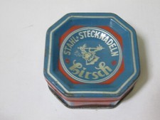 alte Blechdose - Hirsch Stahl Stecknadeln