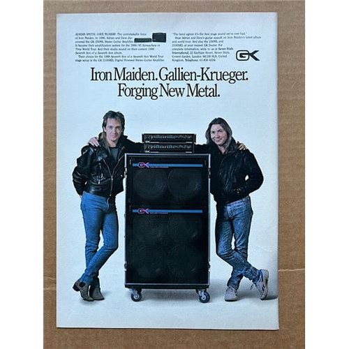Iron maiden gallien krueger - iron, gallien-krueger