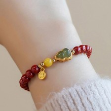 Zinnober Armband mit