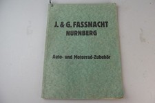 Orig.  Auto & Motorrad Zubehör Katalog - Faßnacht Nürnberg  1929 -Nachtrag!