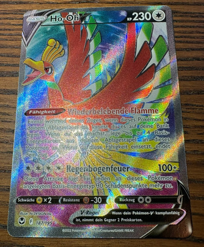 187 195 pokemon karte - ho-oh, #187/195