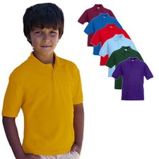 Fruit of the Loom Kinder 65 / 35 Polo Shirt 104-164 Neu