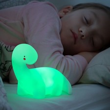 Süßes LED Dino Nachtlicht für Kinder – RGB Farben & warmes Einschlaflicht