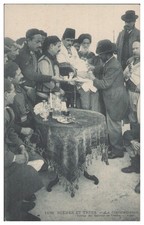 S5606/ La Circoncision Beschneidung Judaika AK ca.1912