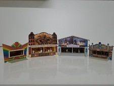 Faller H0 4 Kirmes Buden mit Figuren + Beleuchtung Schießbude Ballon Zylinder HO