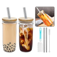 2er 720ml Glasbecher Mit