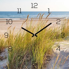 Wanduhr glas 30x30cm strand - glas,