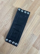 Rob Amsterdam Leder armband schwarz Handgelenk-Geldbörse mit Reißverschluss