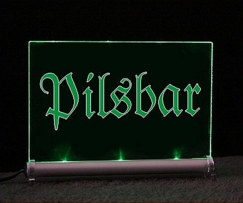 Leuchtschild pilsbar led - pilsbar,