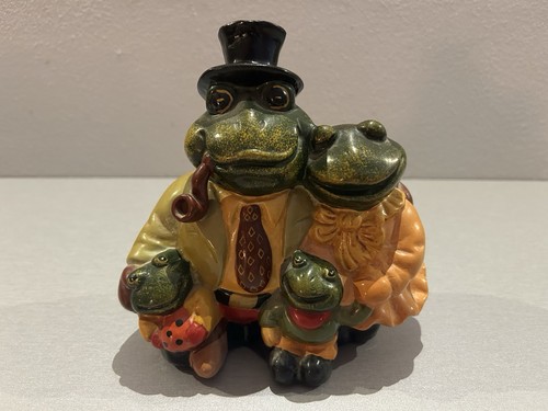 Frosch familie spardose money - familie,