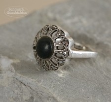 Antiker Silberring Grüner