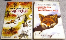 2 Bücher: Auf der Jagd. Jeder Fuchs... Rien Poortvliet Paul Parey + 2 Jagdteller