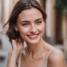 echt 925 Silber Engel Anhänger Kette 40 50 cm Elfe Fee Glücksbringer Schutzengel