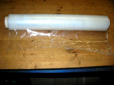 1 Rulle  Stretchfolie Weiß 50 cm L x ca. 180 m - 17 µ Wickelfolie 75 cm rund