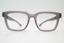 Brille IC! Berlin Goeffrey Grau Schwarz Eckig Brillengestell eyeglasses Neu